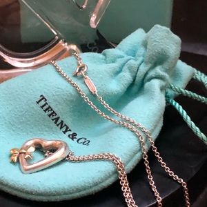 TIFFANY & Co. 2 Tone silver/18 Kt Gold necklace